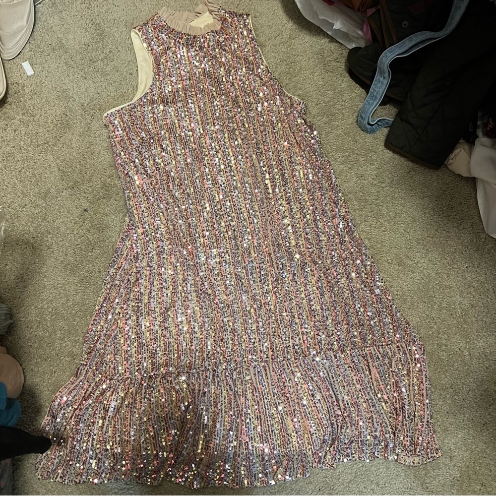 Julia Jordan Multicolor Sequin Dress